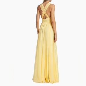 Sachin & Babi Kenzia Gown size 8 NWT Lemon Drop Embellished Rhinestones